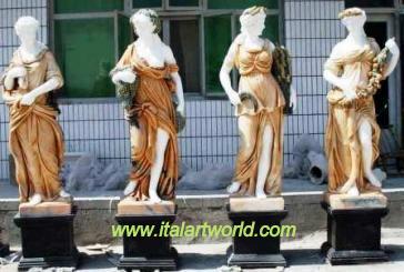 Greek Statues,4 Seasons Sculpture Roman  sculpture Statuary, Four Seasons Statues, Baroque Style Reproductions.