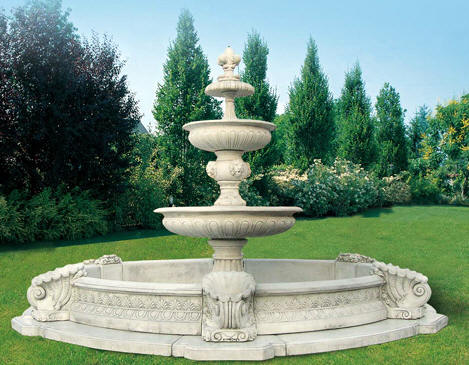 LARGE FOUNTAIN GARDENS OUTDOOR WATER FOUNTAINS GARDEN LARGE ART ...