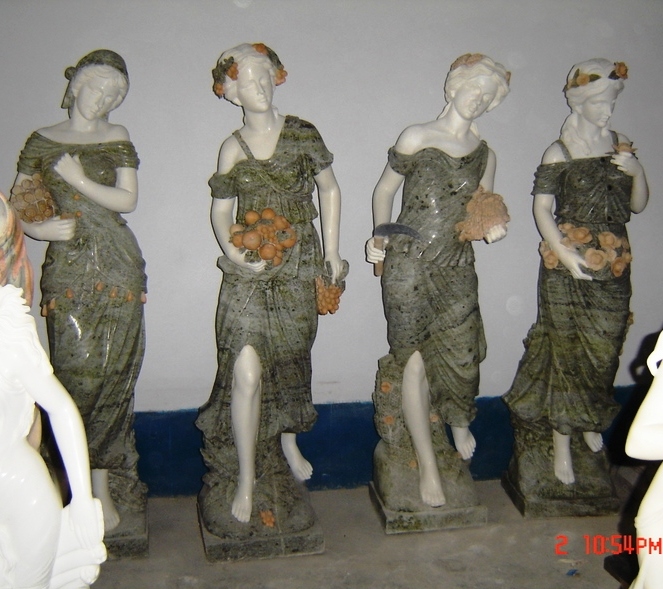 four seasons statue marble 4 seasons venus statuary indoor carved marble statue 