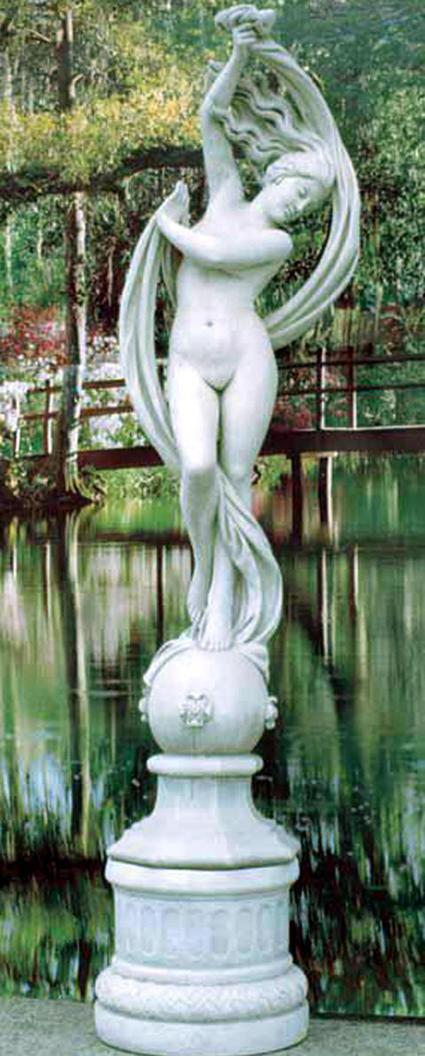 Nude Female Statue Dancing Maiden Sculpture Italian Marble Statuary Female 