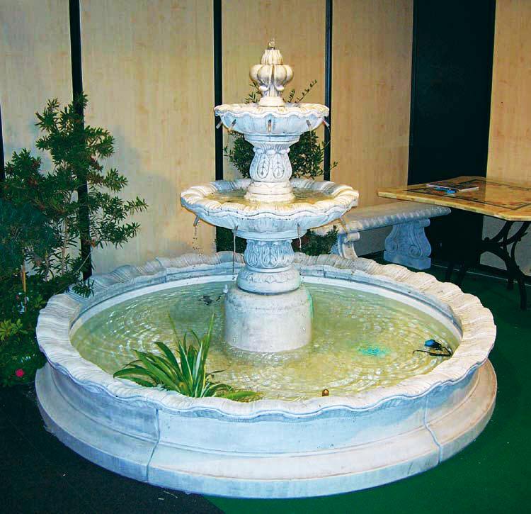 two tiered fountains courtyard fountains indoor fountain 