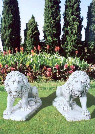 Lion Set Statue, Garden Statuen, Angel Garden Statuary