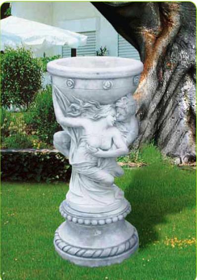 Psyche and Cupid Statue Vase for Flowers and Gardens 