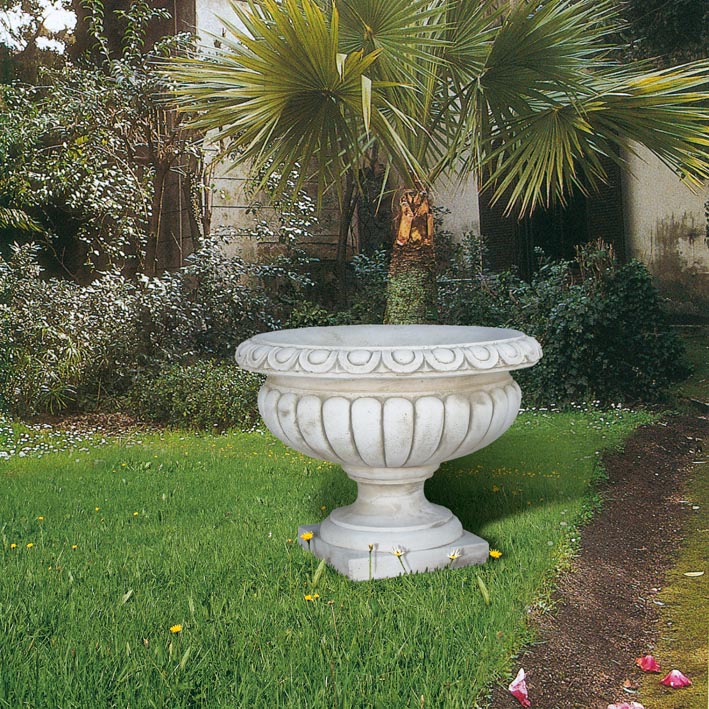outdoor pots vase marble villa Italian pottery