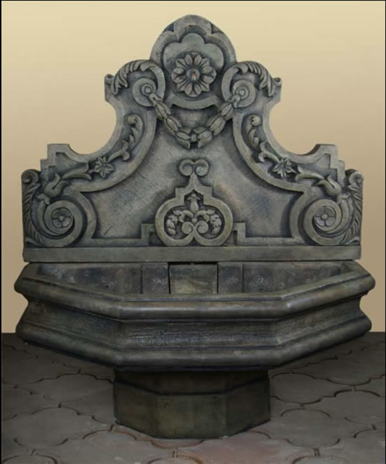 wall fountain cast stone classic wall fountains 