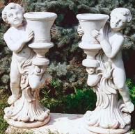 Angels pottery Italian made Garden vases and Planter set