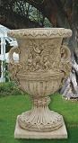 Garden Vase Borromeo Italian outdoor Planter Marble Cast stone 