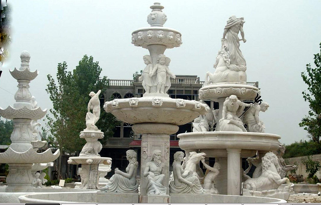 Extar Large MArble Fountains Italian MArble Fountain of Neptune water fountain