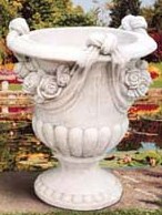 rose planter outdoor vase planter italian pottery cast stone marble 
