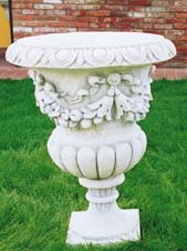 Platano Vase Italian cast marble 