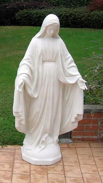 Mary Statue , Lady of Grace Statue Mother Mary Marble Outdoor MAry Statue 