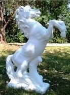 Rearing horse statue ,Marble horse Statue 