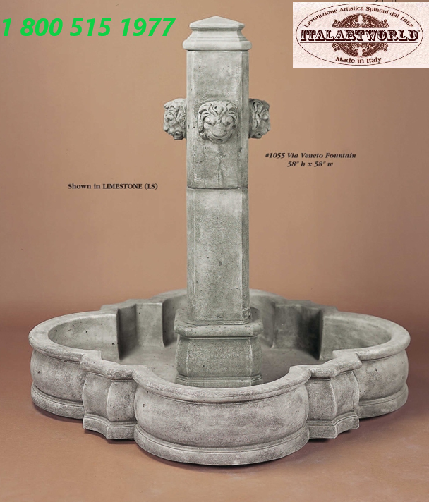 Water Fountain Collumn Lions Water Fountain Italian Fountain sale 