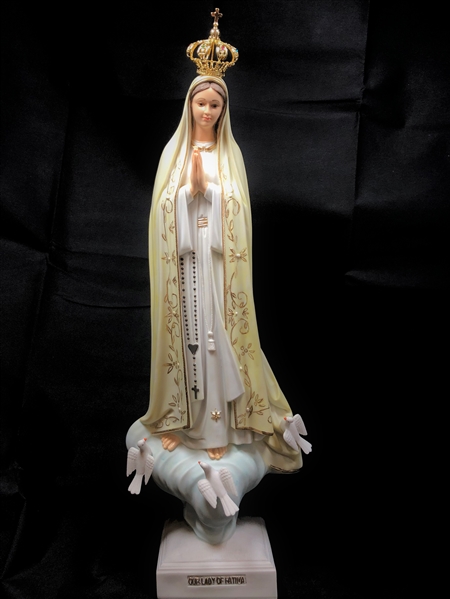 LADY FATIMA CROWN mEDIUM sIZE fATIMA STATUARY ITALY 