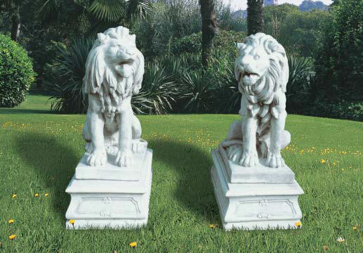 Lion Set Statue, Garden Statuen, Angel Garden Statuary