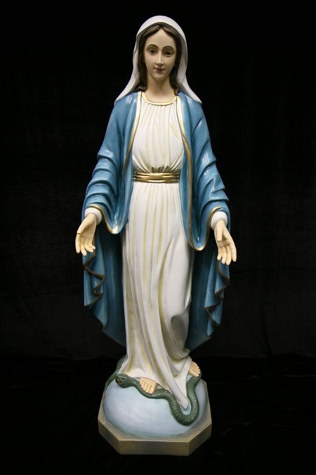 Catholic Statues, Catholic figure- Our Lady of Grace. Our Lady of Grace figures, Our lady of grace statues indoor. Our lady of grace marble outdoor-Virgin Mary-vittoria collection