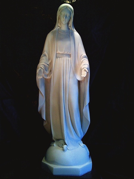 Catholic Statues, Catholic figure- Our Lady of Grace. Our Lady of Grace figures, Our lady of grace statues indoor. Our lady of grace marble outdoor-Virgin Mary-vittoria collection