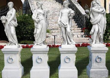 4 Seaoan Set Statues Carved Statue of 4 Seasosn outdoor four Seasons Statuary sclptures woman Statue Four set 