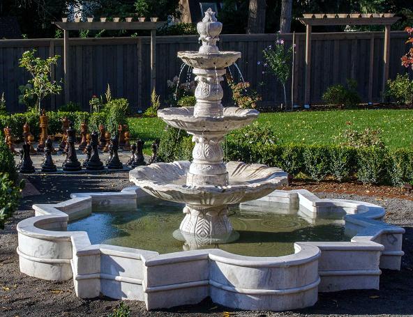 CArved Marble Fountain 