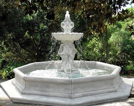 Water fountain w Fish spitting water fountains 